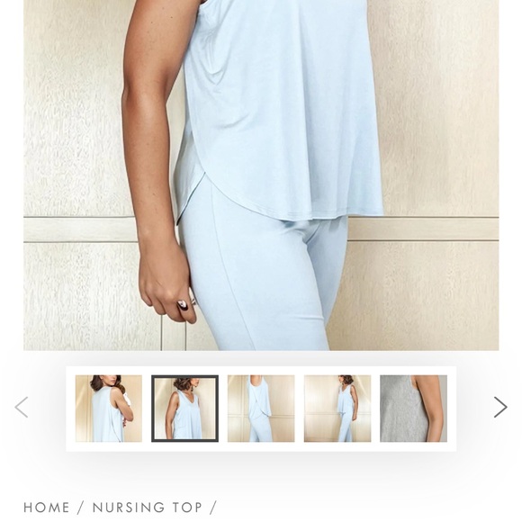 Nearly New Simple Wishes Easy Nursing Tank - Picture 5 of 6